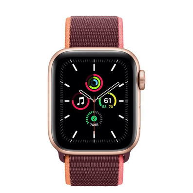 Apple Watch SE 40MM GPS + Cellular Oro con correa ciruella Sport Loop MYEJ2TY/A