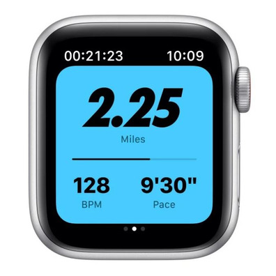 Apple Watch SE GPS/Cellular 40mm Caja Aluminio Plata / Correa Nike Deportiva Platino Puro y Negra