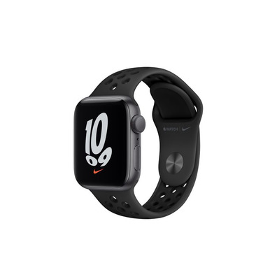 Apple Watch SE Nike GPS 40 mm Gris Espacial Correa Deportiva Nike Antracita Negro