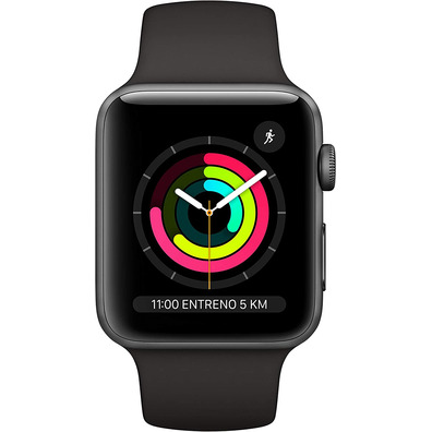 Apple Watch Series 3 GPS 42mm Caja Gris Espaciale / Correa Deportiva Negra