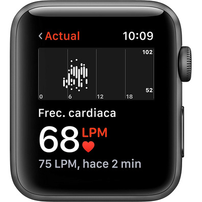 Apple Watch Series 3 GPS 42mm Caja Gris Espaciale / Correa Deportiva Negra