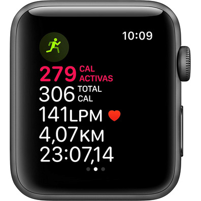 Apple Watch Series 3 GPS 42mm Caja Gris Espaciale / Correa Deportiva Negra