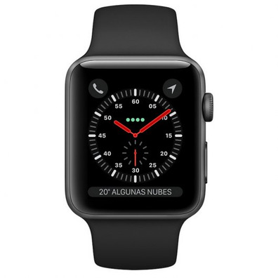 Apple Watch Series 3, GPS   Cellular 42mm in Alluminio Nero