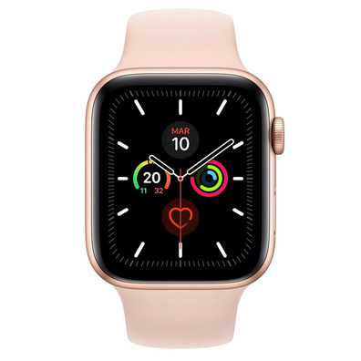 Apple Watch Series 5 44mm GPS Aluminio oro con corredo Rosa Arena Sport MWVE2TY/A