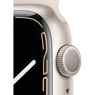Apple Watch Serie 7 GPS 45mm Caja Aluminio Blanco Estrella / Correa Deportiva Blanco Estrella