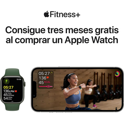 Apple Watch Serie 7 GPS 45mm Caja Aluminio Blanco Estrella / Correa Deportiva Blanco Estrella