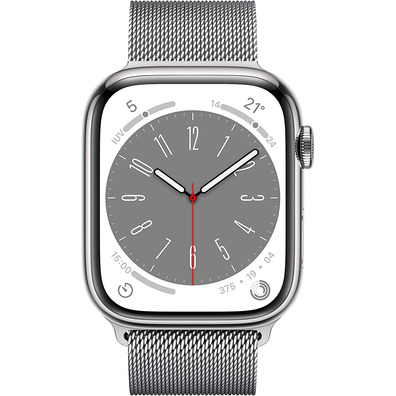 Apple Watch Series 8 GPS/Cellular 45mm Plata / Correa Milanese Loop Plata