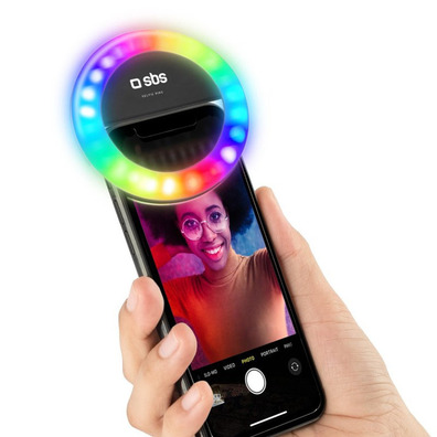 Aro Multicolor Regolabile Luz LED Selfie SBS