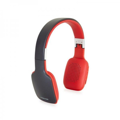 Auriculares Bluetooth Diadema Fonestar Slim-R con Micrófono Nero-Rosso