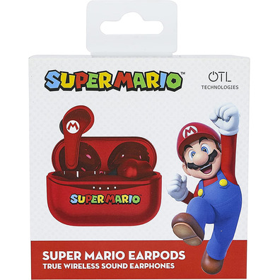 Auriculares Bluetooth OTL Super Mario (Rojo)