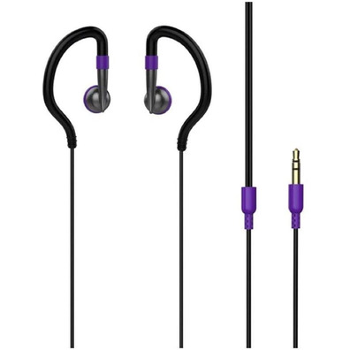 Auriculares Deportivos Vivanco 38914 Jack 3,5 Violeta