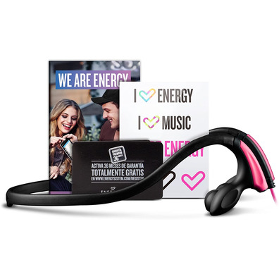 Auriculares Energy Sistem Running Two Negro / Rosa