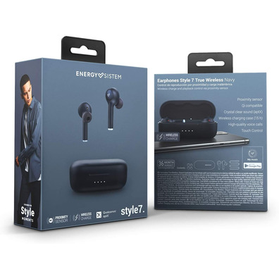 Auriculares Energy Sistem Style 7 True Navy Bluetooth