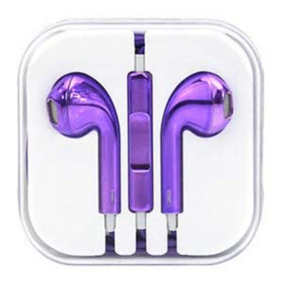 Headphones Handsfree for iPhone Purple