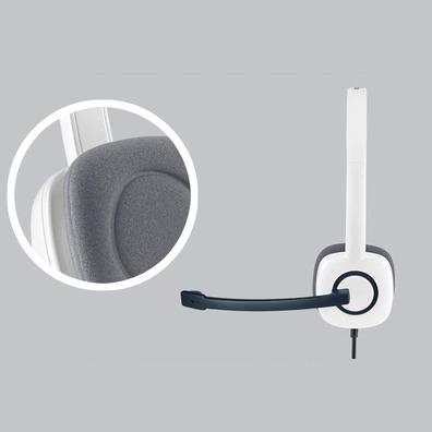 Auriculares Micro Logitech H150 Coconut Blanco