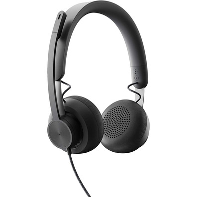 Auriculares Micro Logitech Zona Wired Negro