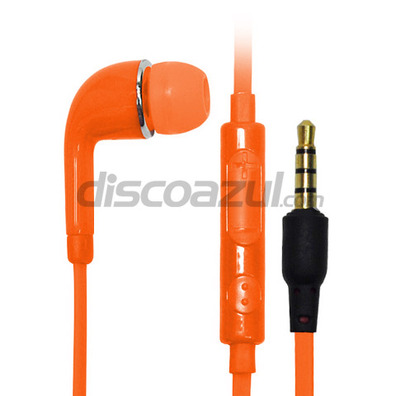 Auricolari con microfono per Samsung Galaxy S4 Arancione