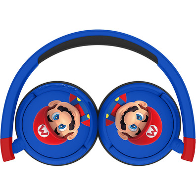 Auriculares OTL Wireless Bluetooth Cuffie Super Mario Azul