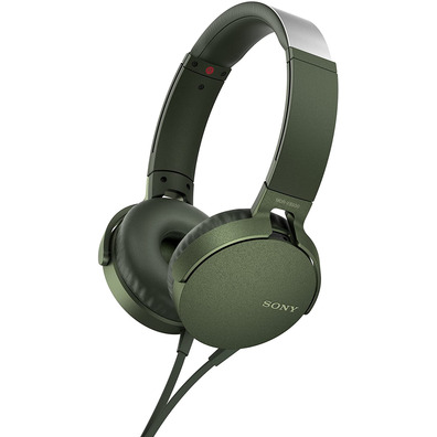 Auriculares Sony MDR-XB550AP Extra Bass con Micrófono Verdes