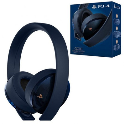 CUFFIE WIRELESS SONY PS4 ORO/BLU NAVY