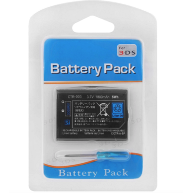 Rechargeable Battery Pack for 3DS + Screwdriver