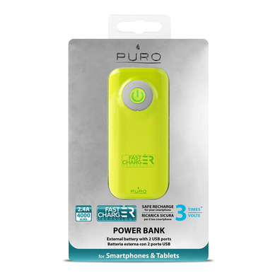 Powerbank  Lime 4000 mAh Puro