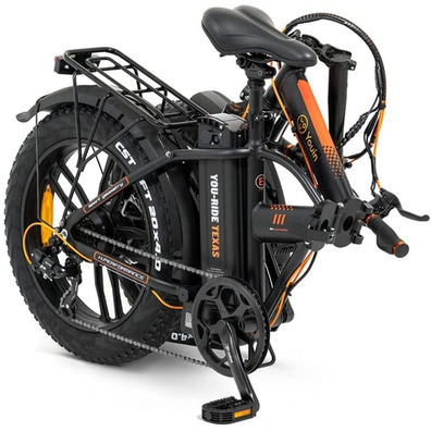 Bicicleta Eléctrica FAT Bike Youin You - Ride Texas Negro / Naranja