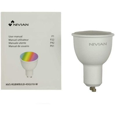 NVS-RGBWBULB-45GU10-W 4.5W GU10