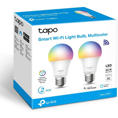 Bombilla Inteligente TP - Link TAPO L530E (2uds) E27 Multicolor