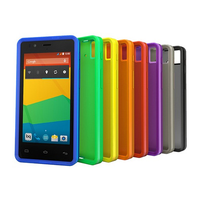 bq Aquaris E4.5 Gummie Cover Nero