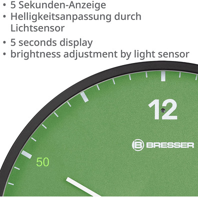 Bresser Mytime LEDSEC Verde