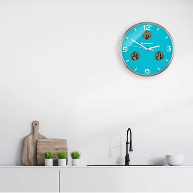 Bresser Reloj Climático Mytime IO NX Azul