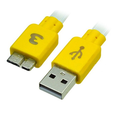 Luminous charge/sync cable for Galaxy Note 3 Giallo