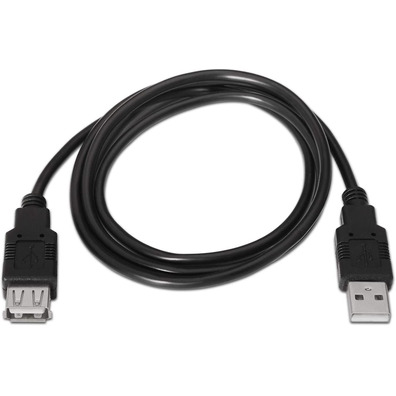 Cavo Extensor USB (A) a USB (A) 2,0 Aisens 3m Negro