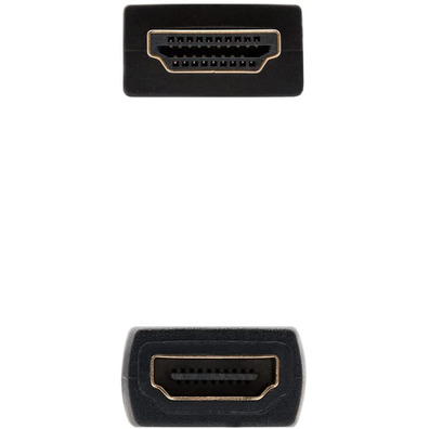 Cavo HDMI 2,0 a HDMI-A Nanocable 1m Negro