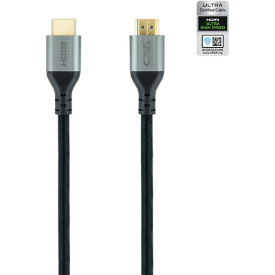 Cavo HDMI 2,1 Nanocable Ultra High Speed 1m Negro