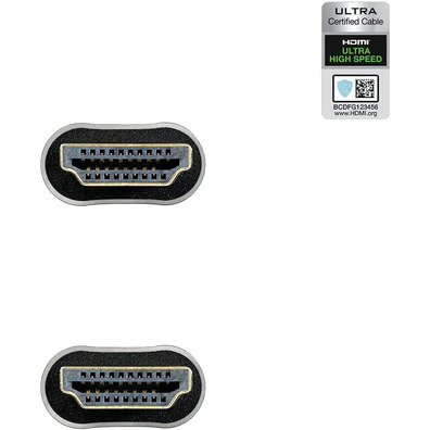 Cavo HDMI 2,1 Nanocable Ultra High Speed 2m Negro