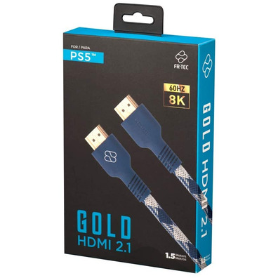 Cavo HDMI 2,1 para Playstation 5 1,5 m FR-TEC Gold