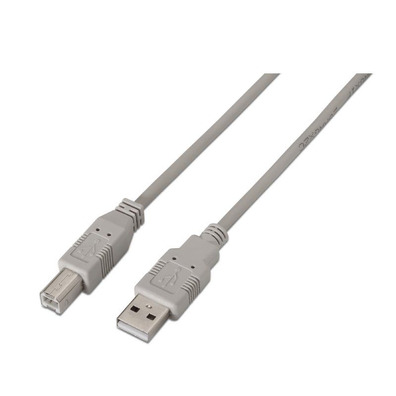 Cavo Impresora USB (A) M 2,0 a USB (B) M Aisens 1M Gris