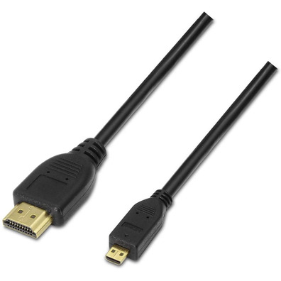 Cavo Micro HDMI (D) M a HDMI (A) M Aisens 1,8M Negro