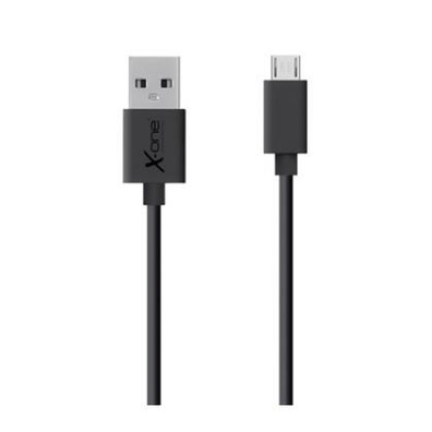 Cavo piatto Micro USB X-One Nero