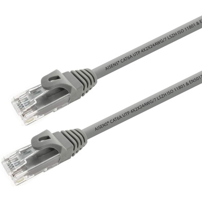 Cavo Rosso Aisens RJ45 LSZH CAT6A 15M Gris