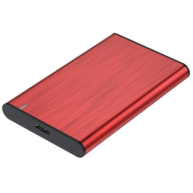 Caja Externa 2,5 '' USB portatile SATA Aisens Aluminio Negro ASE - 2525RED