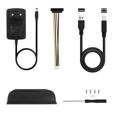 Scatola esterna 3.5" Usb 2.0 Tooq Tqe-3520b per Hd 3,5" Ide-sata Usb 2.0 Nero