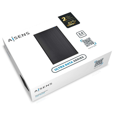 Caja Externa 3,5 '' USB portatile SATA Aisens Aluminio Negro ASE - 3532B