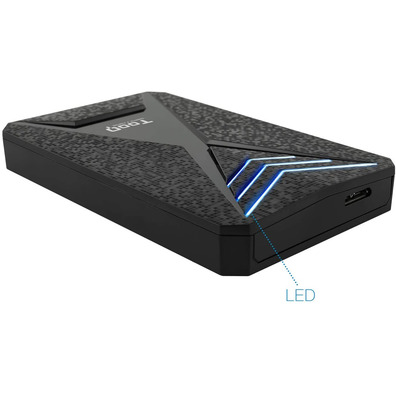 Caja Externa Gaming 2,5 '' SATA USB portatile TooQ TQE-2550BL Azul