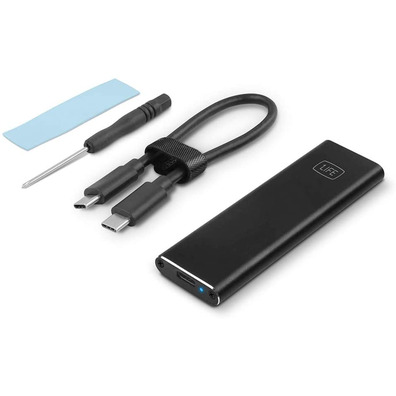 Caja Externa SSD M. 2 1Life USB - C Negra