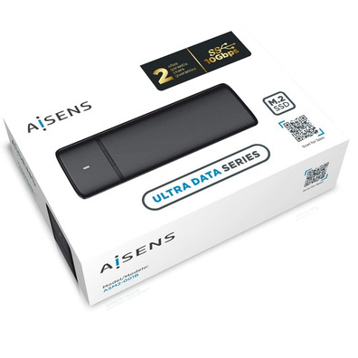 Caja Externa SSD M. 2 SATA USB portatile AISENS Negro ASM2-001B