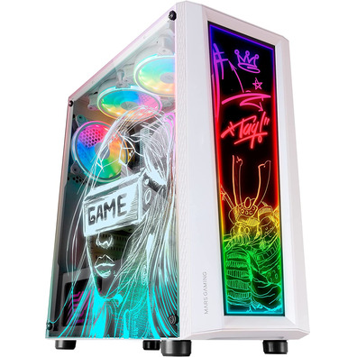 Caja Semitorre Mars Gaming MC - Art Blanco