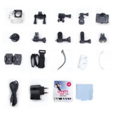 SJCAM SJ4000 V2 Camera sportiva rossa